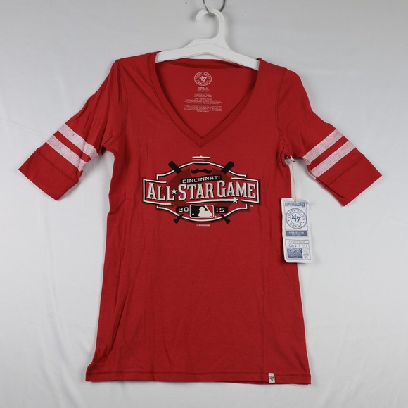 Tops - Cincinnati All Star Game Shirt Womens Small Red MLB Baseball 2015 Event 47 Brand